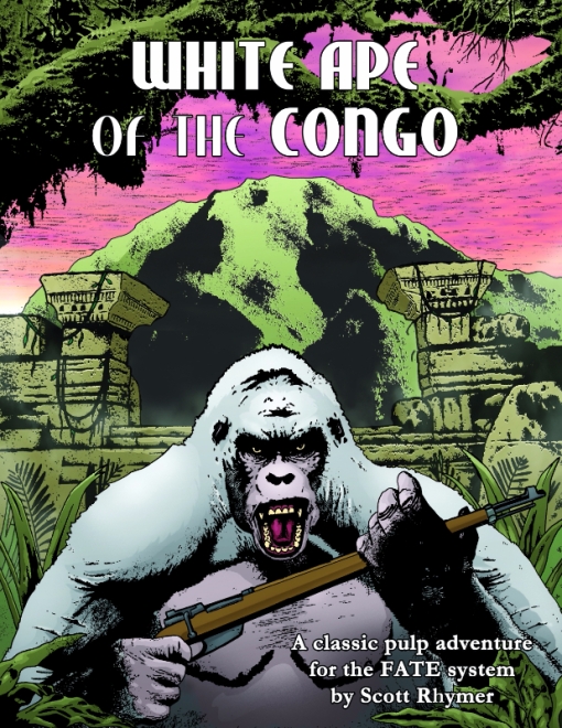 Cover white ape of the congo