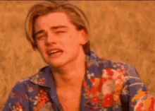 Crying leonardo dicaprio