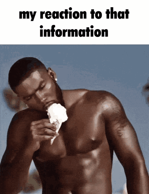 Black man my reaction to that information