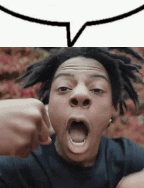 Speech bubble character with speech bubble