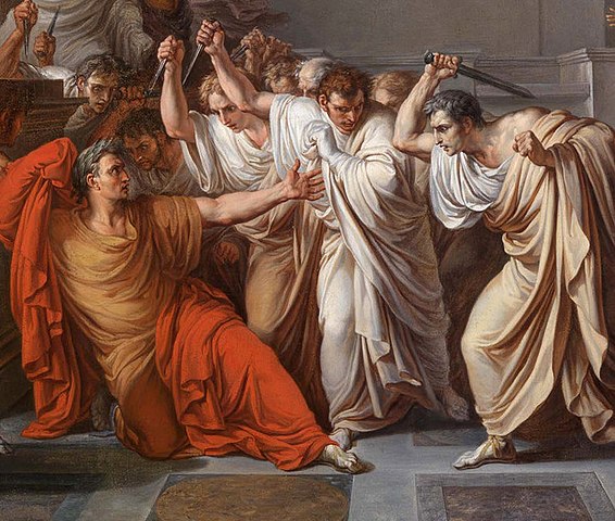 566px Vincenzo Camuccini The Death of Julius Caesar detail