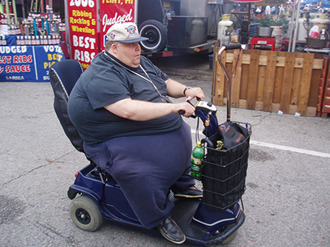 Fat people on scooters 171