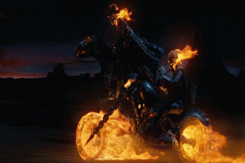 Ghost rider motorcycle