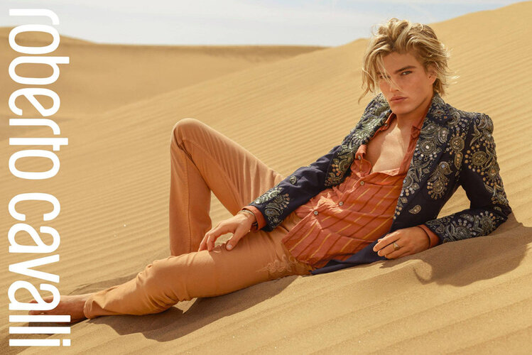Jordan Barrett Roberto Cavalli SS17 01