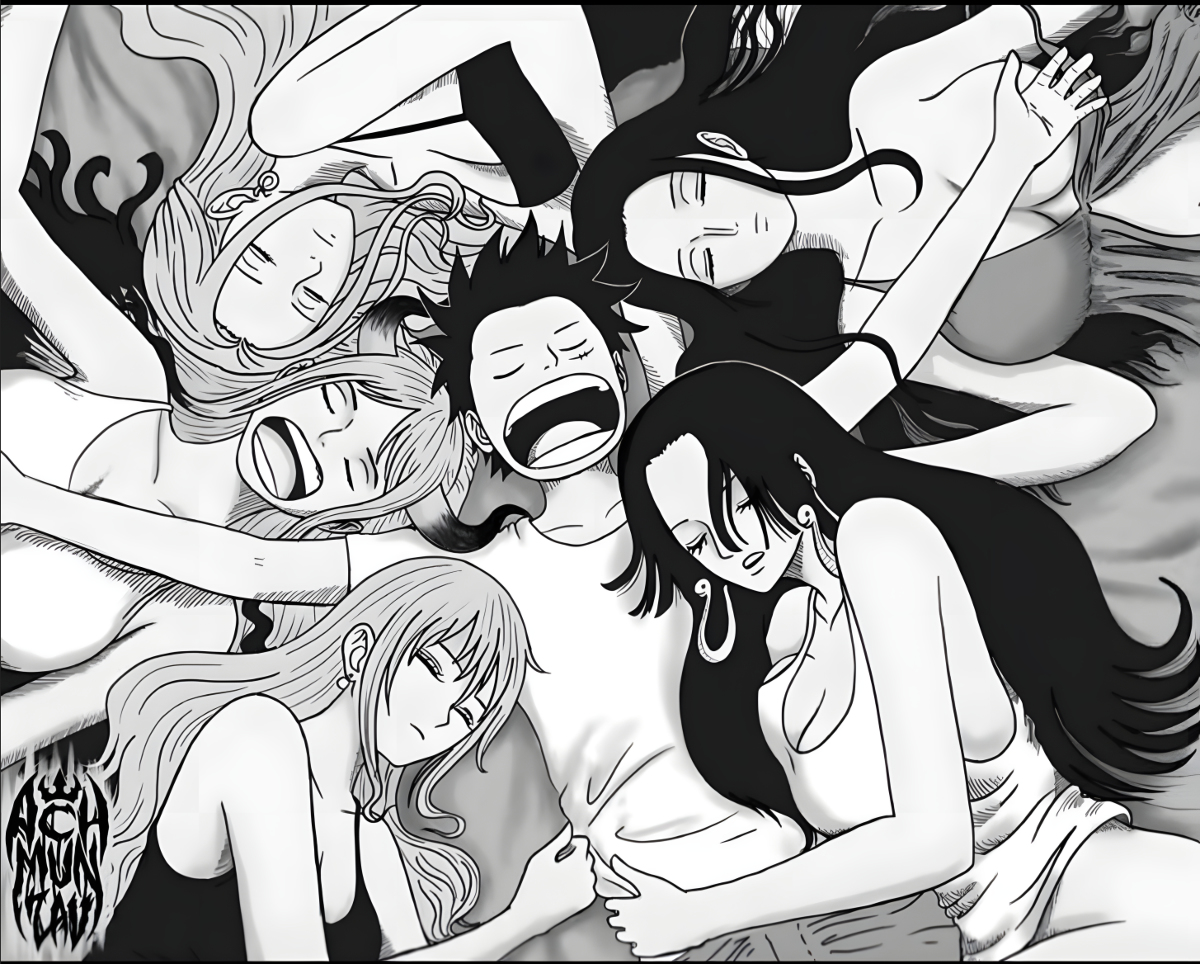 Luffys harem except luffy doesnt care since hes him fanart v0 knfavxi4xj4a1