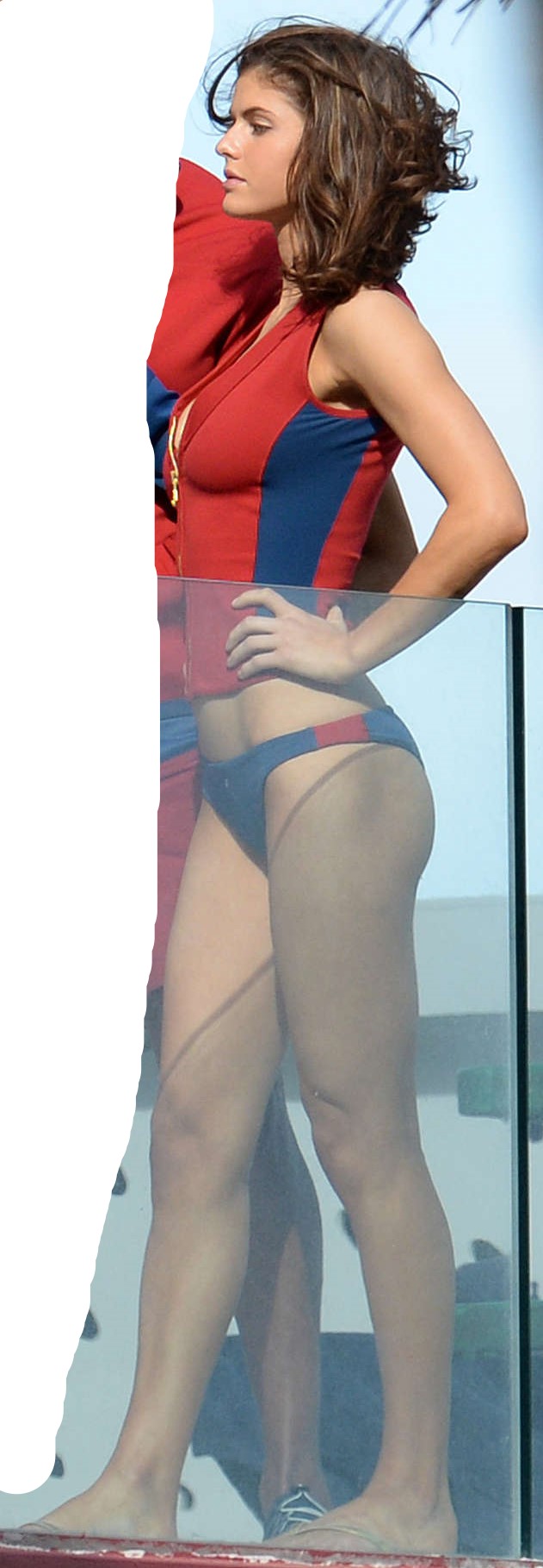 Alexandra Daddario in Bikini Bottom on Baywatch set  19