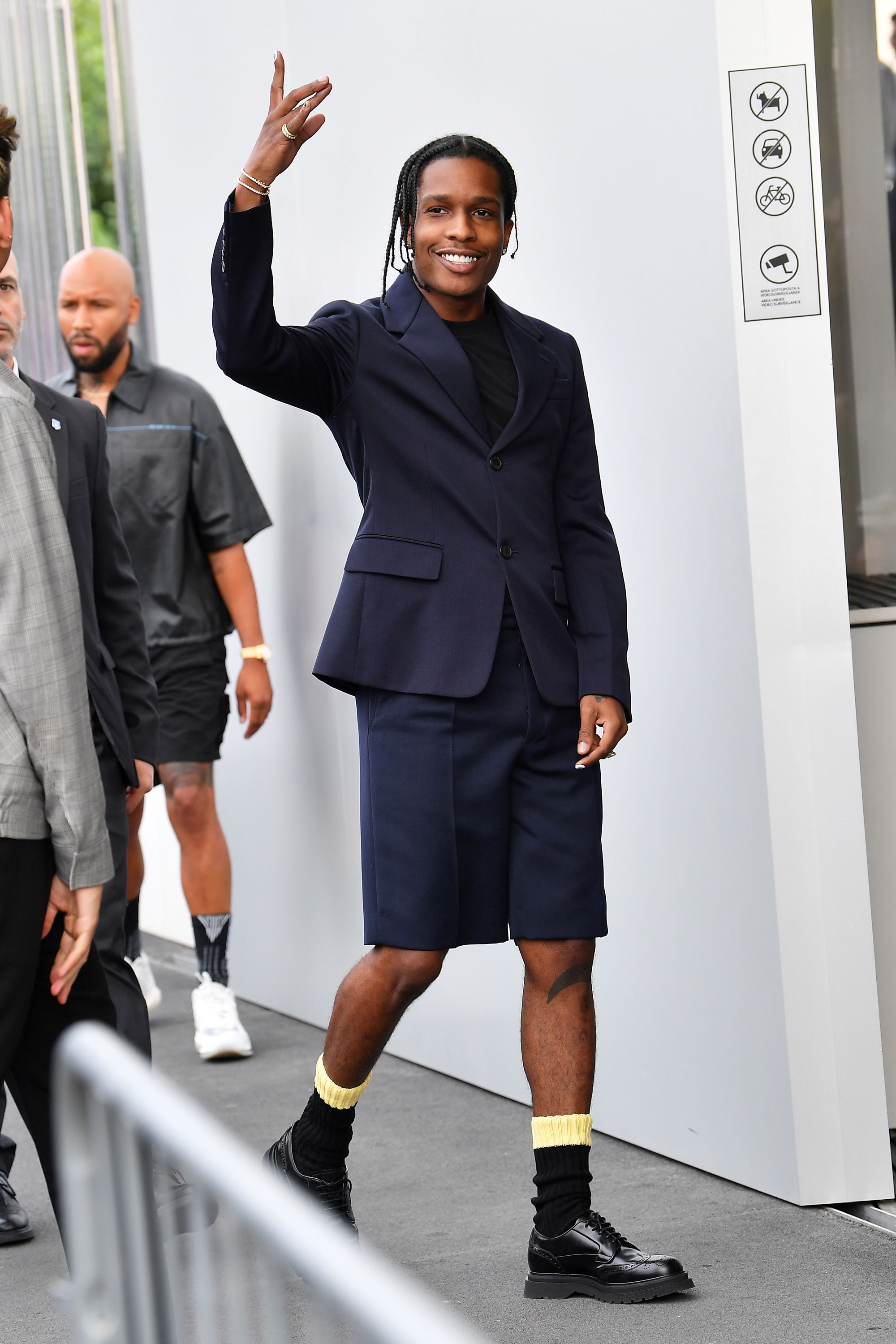 Asap rocky style shorts suits gq september 092019