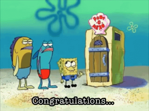 Sponge bob congratulations