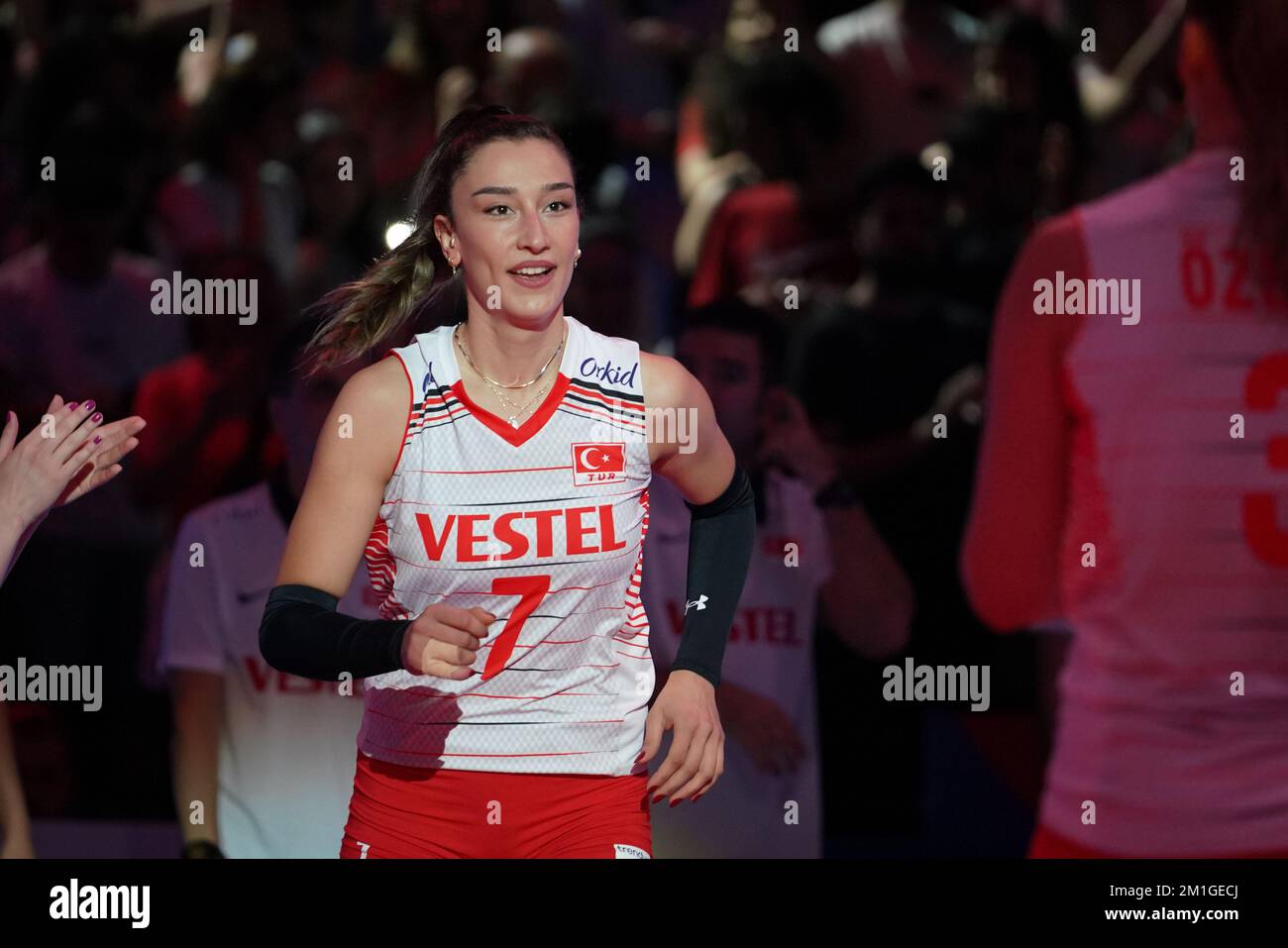 Ankara turkiye 03 de junio de 2022 baladin hande en turkiye vs china vnl pool match en ankara 