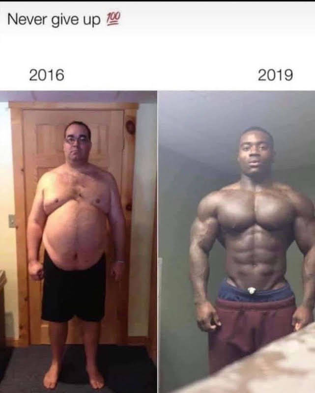Never give up