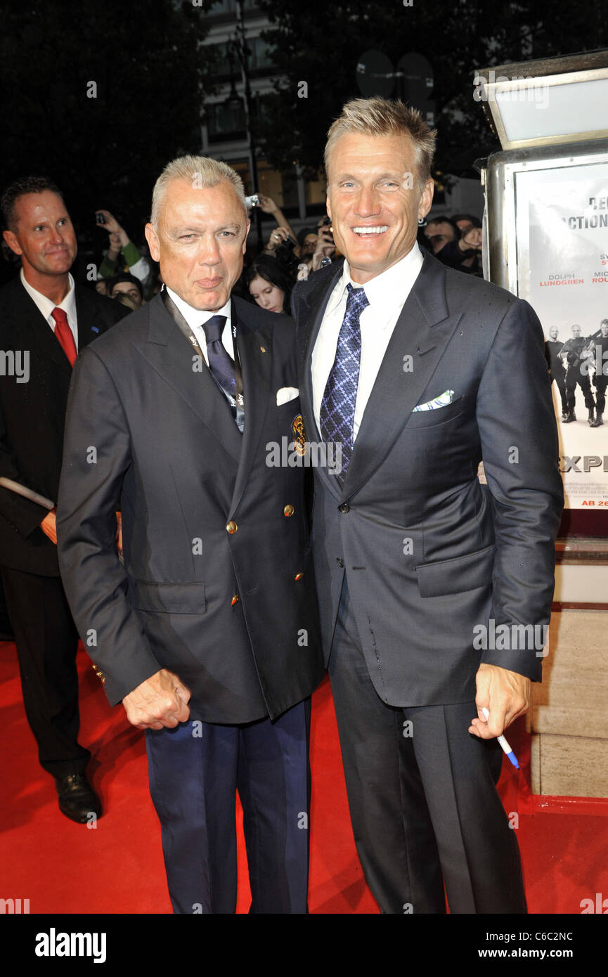Dulph lundgren e suo padre sylvester stallone jason statham dolph lundgren alla premiere di pa