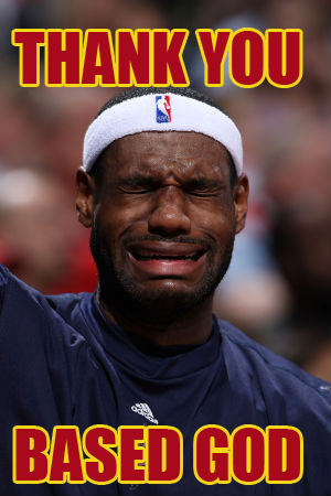 Crying black man based god nigga