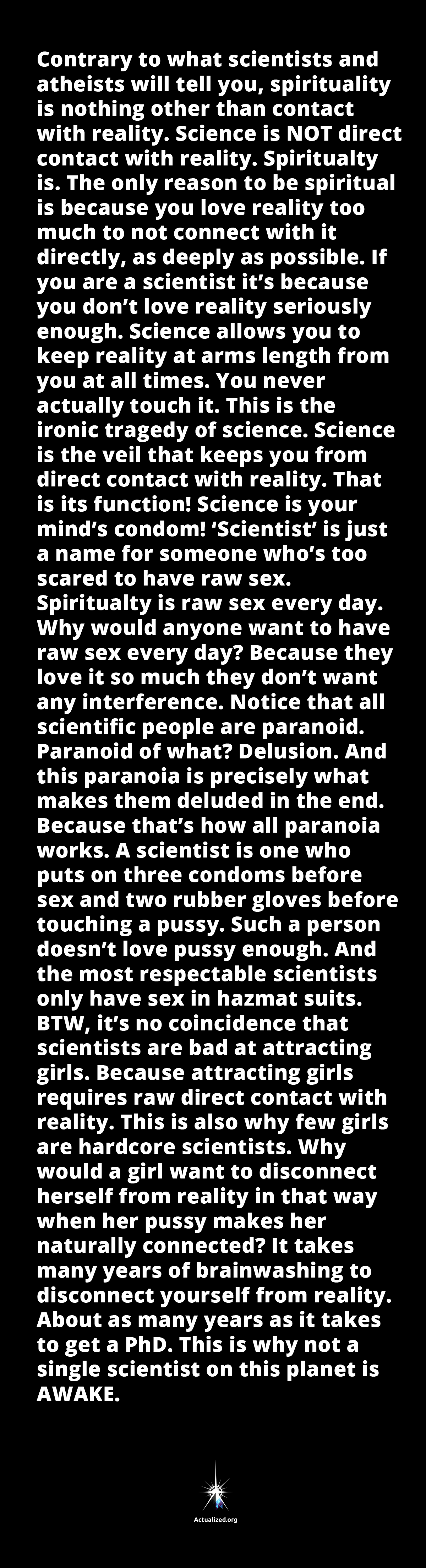 Leo quote science is a condom 01