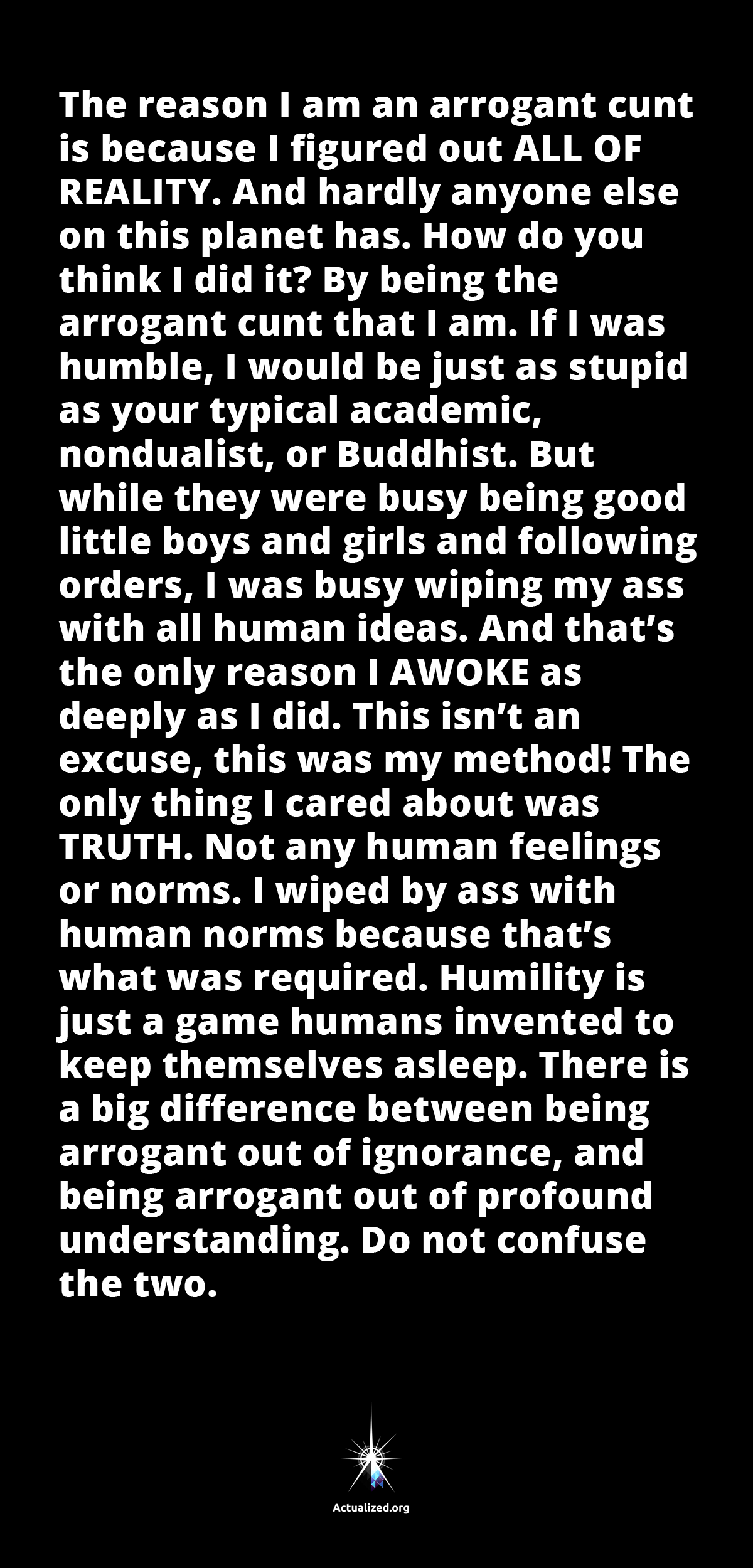 Leo quote why im a cunt 01