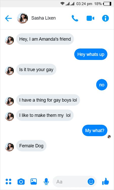 Facebook messenger chat 1