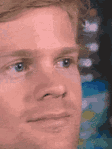Blinking eyes white guy