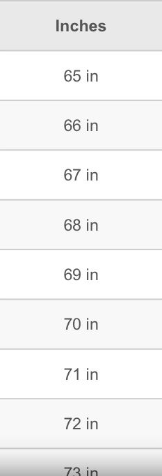 Screenshot 2023 07 22 at 19 14 51 Height chart cm to feet and inches