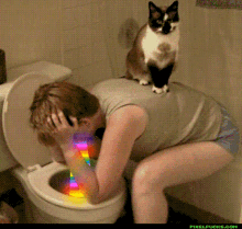 Vomiting rainbows puking