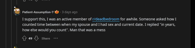 Screenshot 2023 07 26 at 01 44 19 r sex   My fiance wants to stop sex for a month before our 