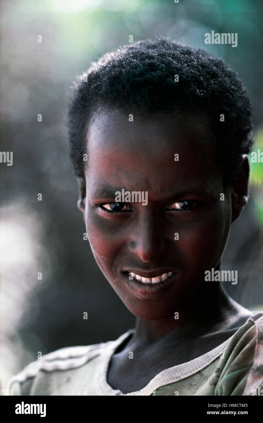 Face of a young somali boy somalia HMCTM5