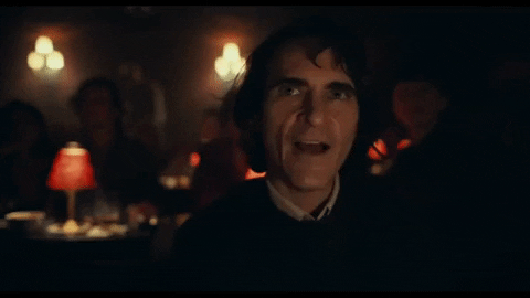 Joaquin phoenix laughing joker