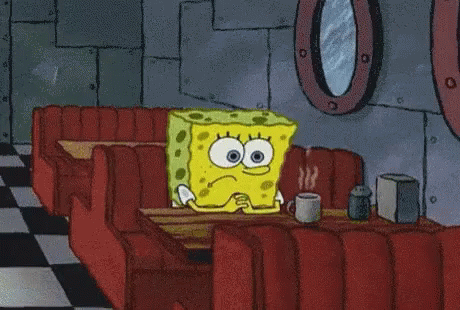 Spongebob waiting