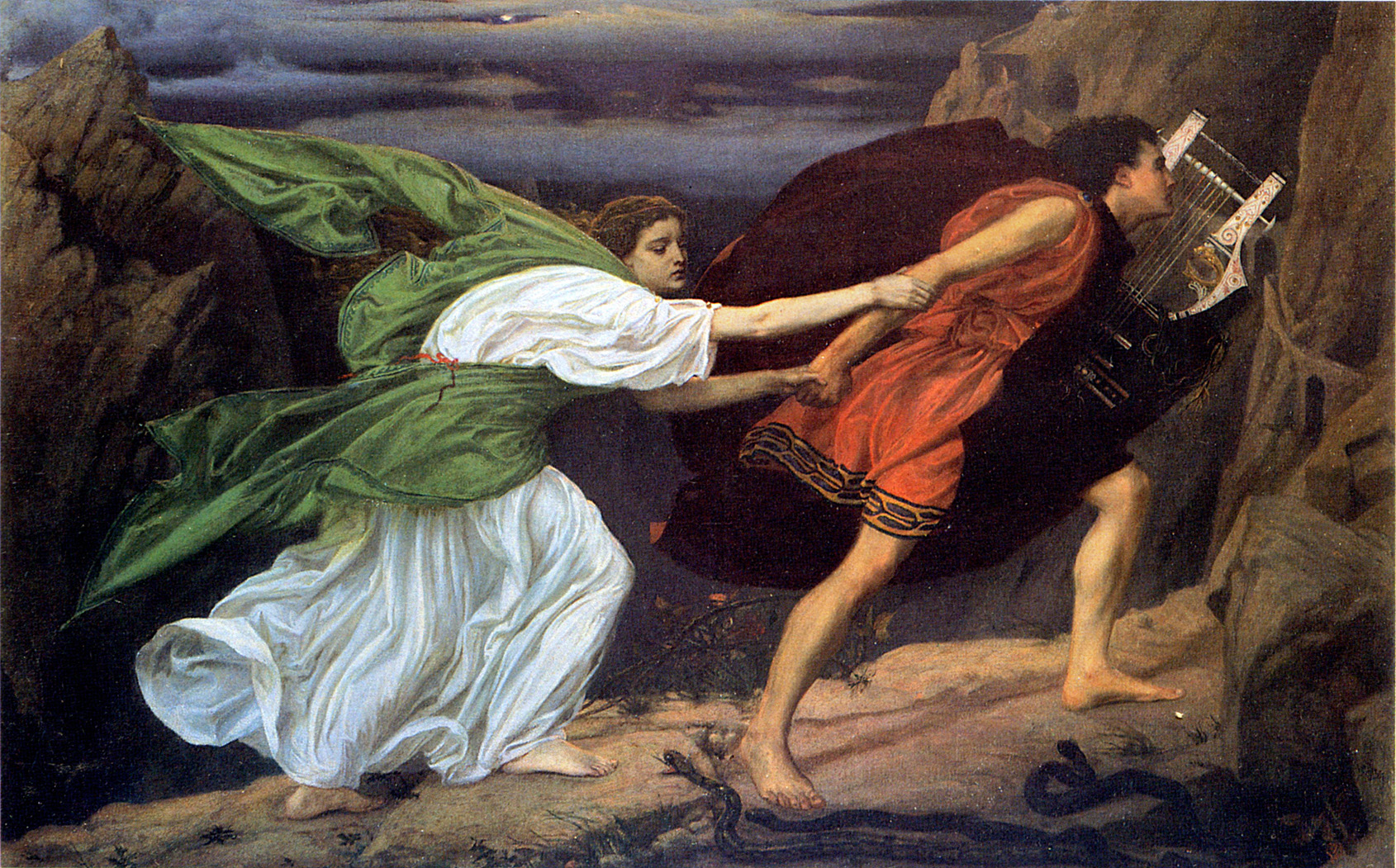 Edward Poynter   Orpheus and Eurydice