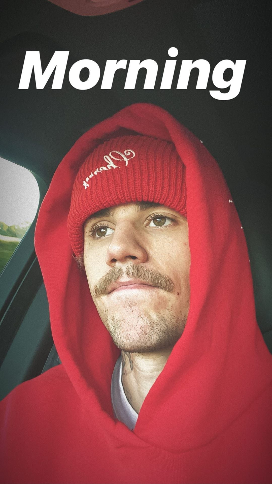 Justin bieber shaves off his moustache