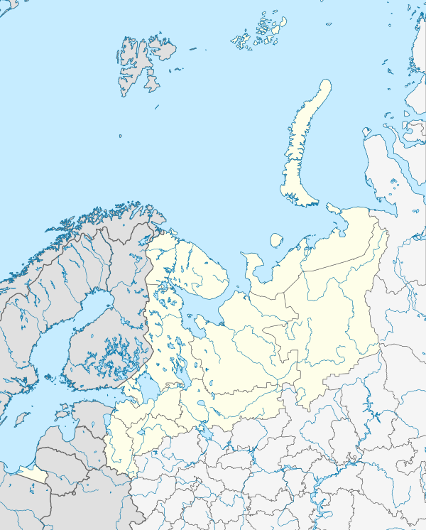 Outline Map of Northwestern Federal District