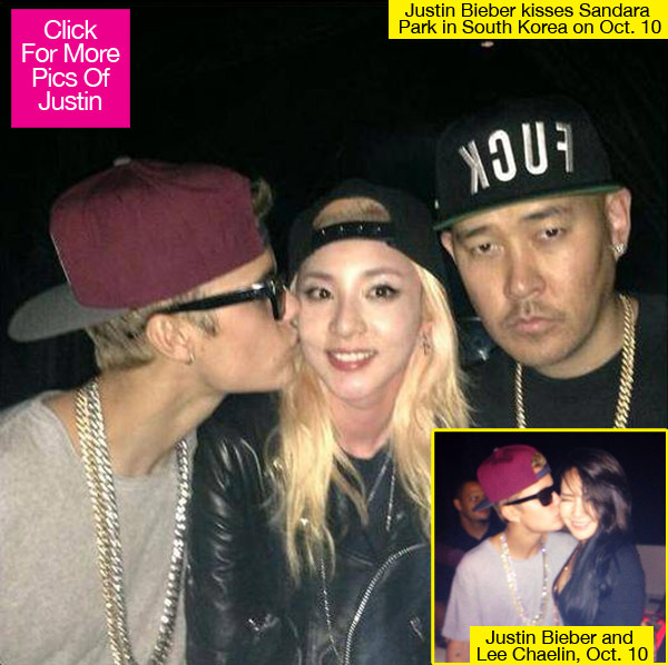 Justin bieber kisses sandra park lead 1