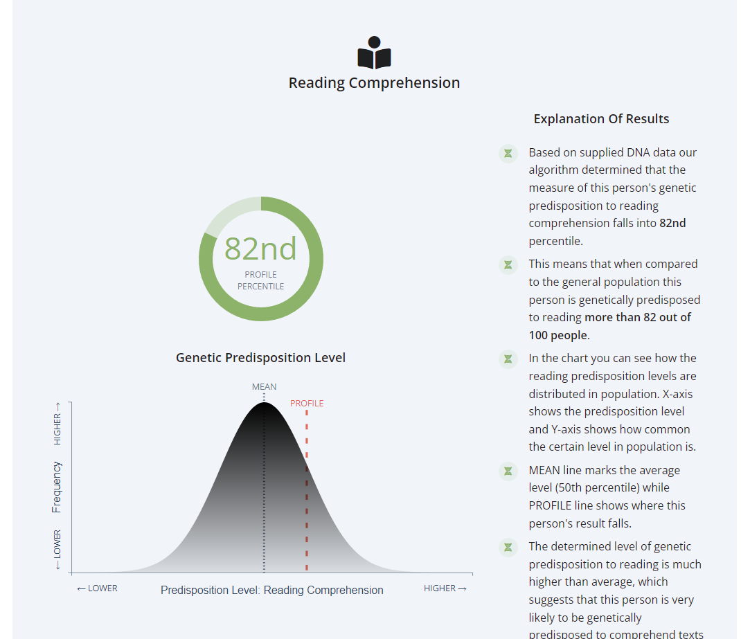 Reading comprehension