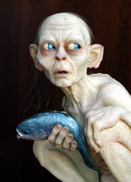 Weta gollum figure at arclight at opening of the lord of the rings the return of the king