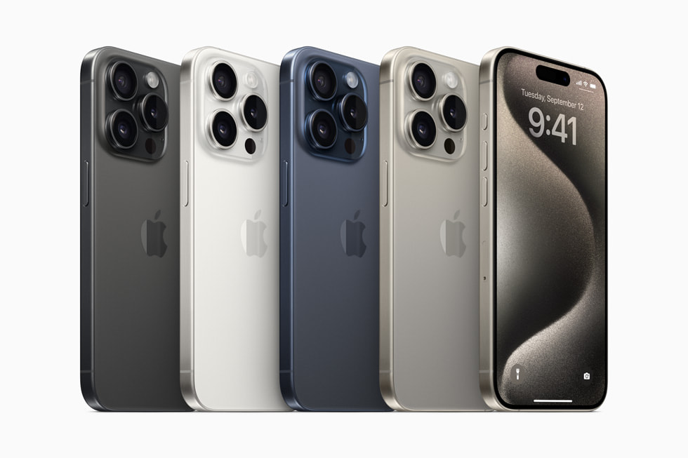 Apple iPhone 15 Pro lineup color lineup geo 230912 biglarge