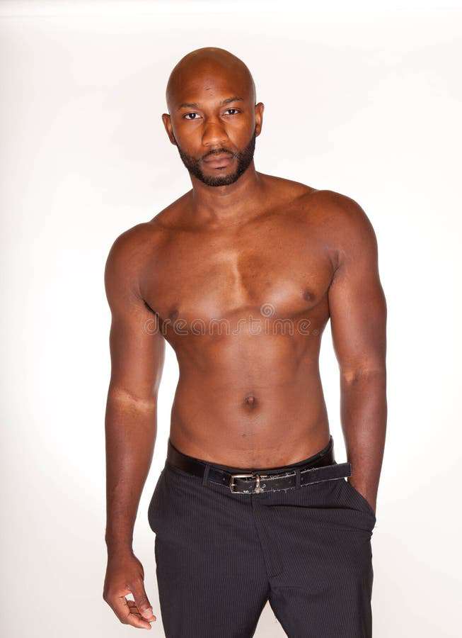 Shirtless black man 28054453
