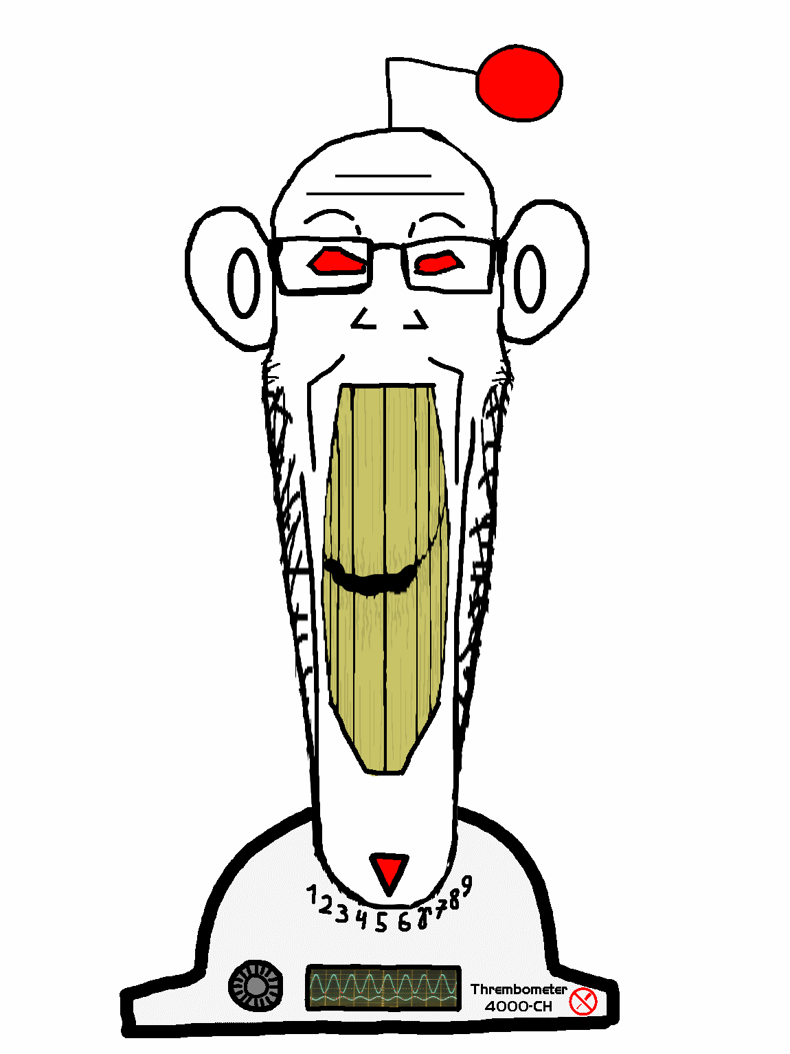 2505 animated antenna clenched teeth ear glasses moving head orange eyes reddit robot soyjak s