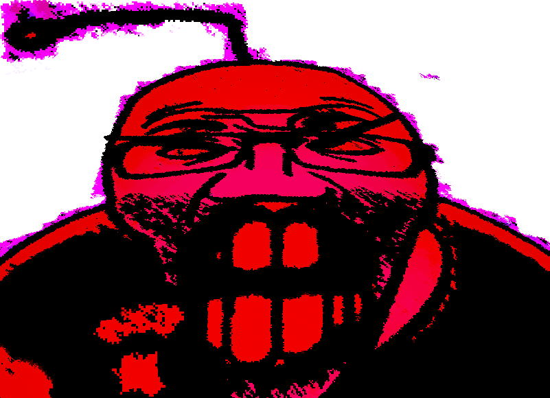 1948 angry antenna bloodshot eyes deep fried red red eyes reddit soyjak variant el perro rabioso