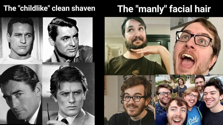 Clean Shave vs  Manly Facial hair   Soy Boy