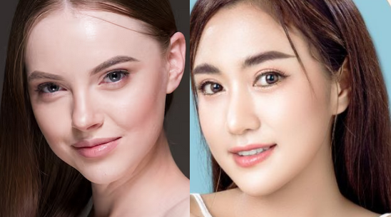 Asian caucasian skintone