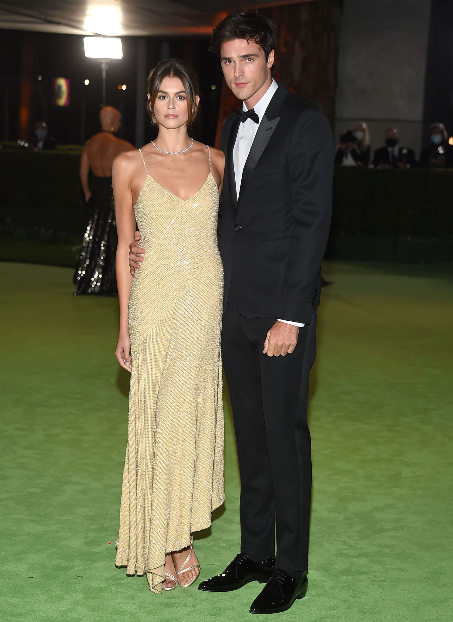 Kaia Gerber Jacob Elordi red carpet debut Academy Museum of Motion Pictures opening Gala