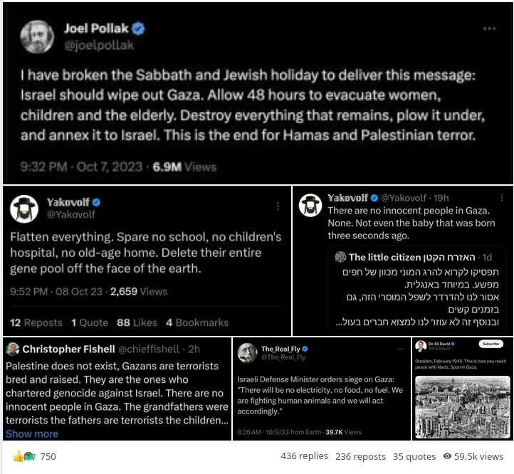 Which group made the threat first