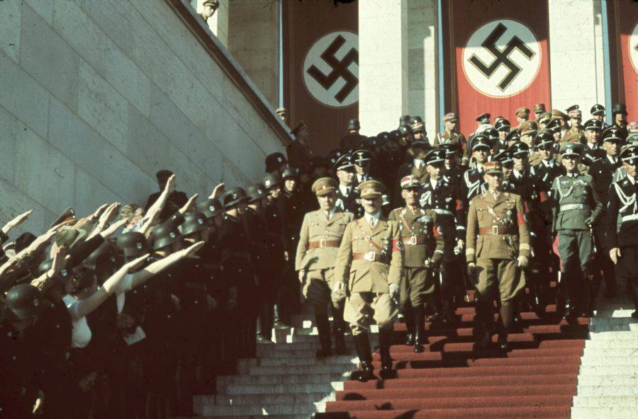 Hitler at nuremburg rally