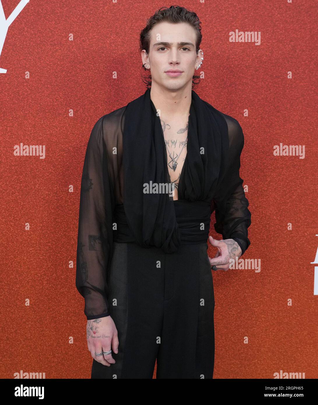 Los angeles usa 10th aug 2023 vinnie hacker arrives at the variety power of young hollywood he
