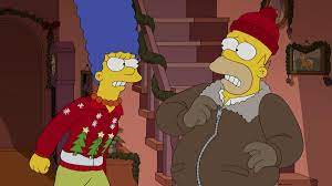 Marge is mad at Homer...again. | The simpsons, Simpson, Christmas promo