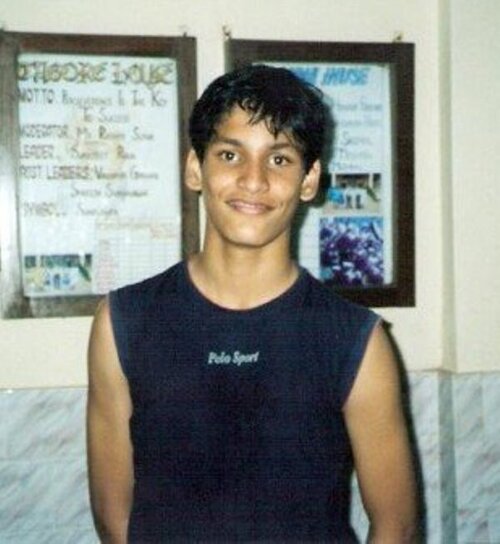 A teenage image of Prem Parija