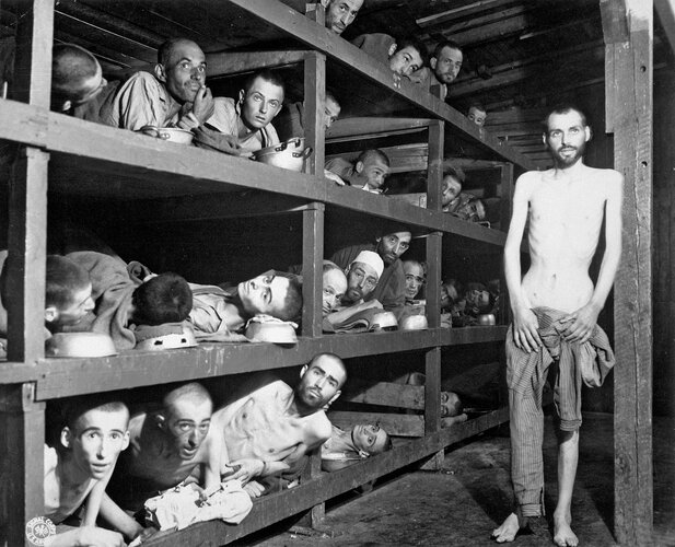 Concentration camp Prisoners Buchenwald Elie Wiesel troops April 16 1945