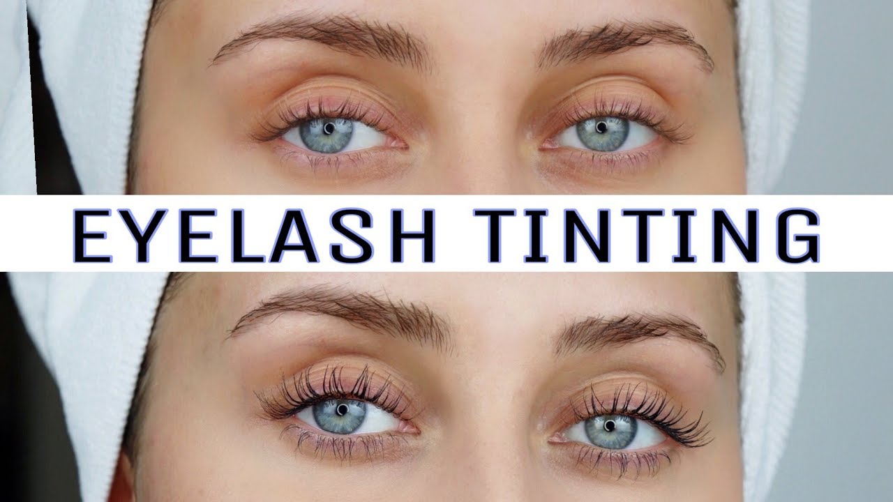 Tinting eyelashes