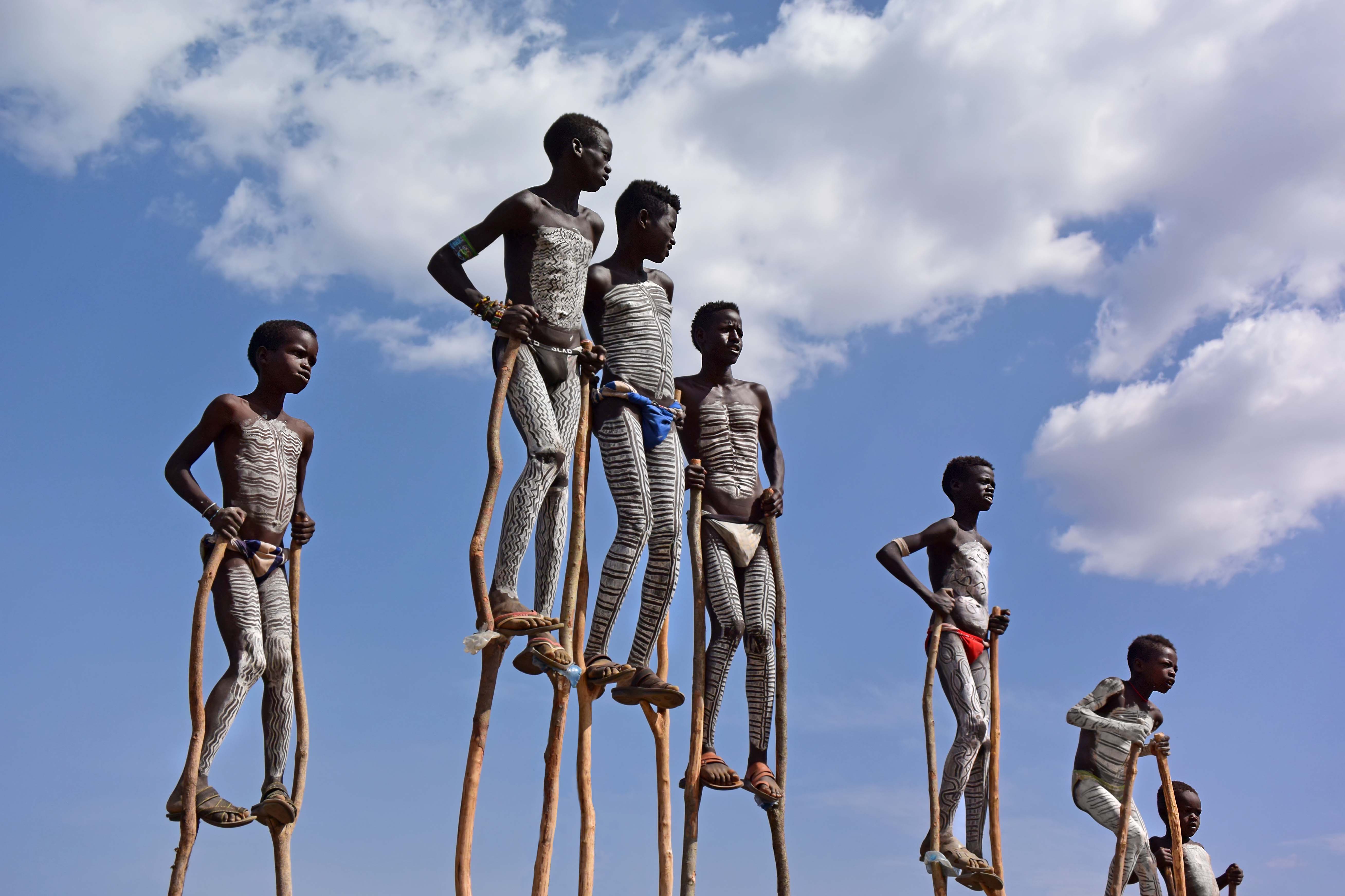 Ethiopia Banna tribe kids
