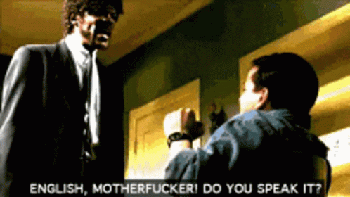 English motherfucker