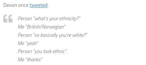Devon ethnicity