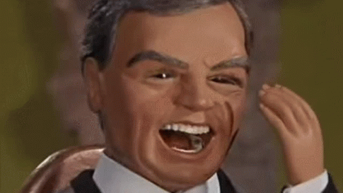 Laughing puppets